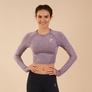 Gymshark seamless long sleeve crop top